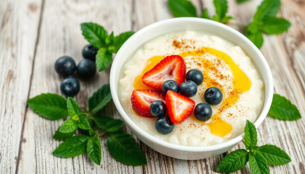 rice pudding garnishing