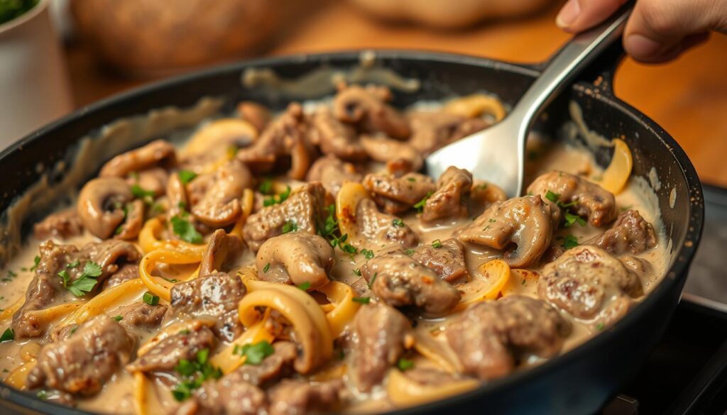 Beef Stroganoff Cooking Techniques